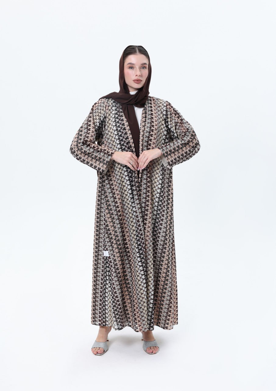 عباية ميسوني بني بزري أنيق