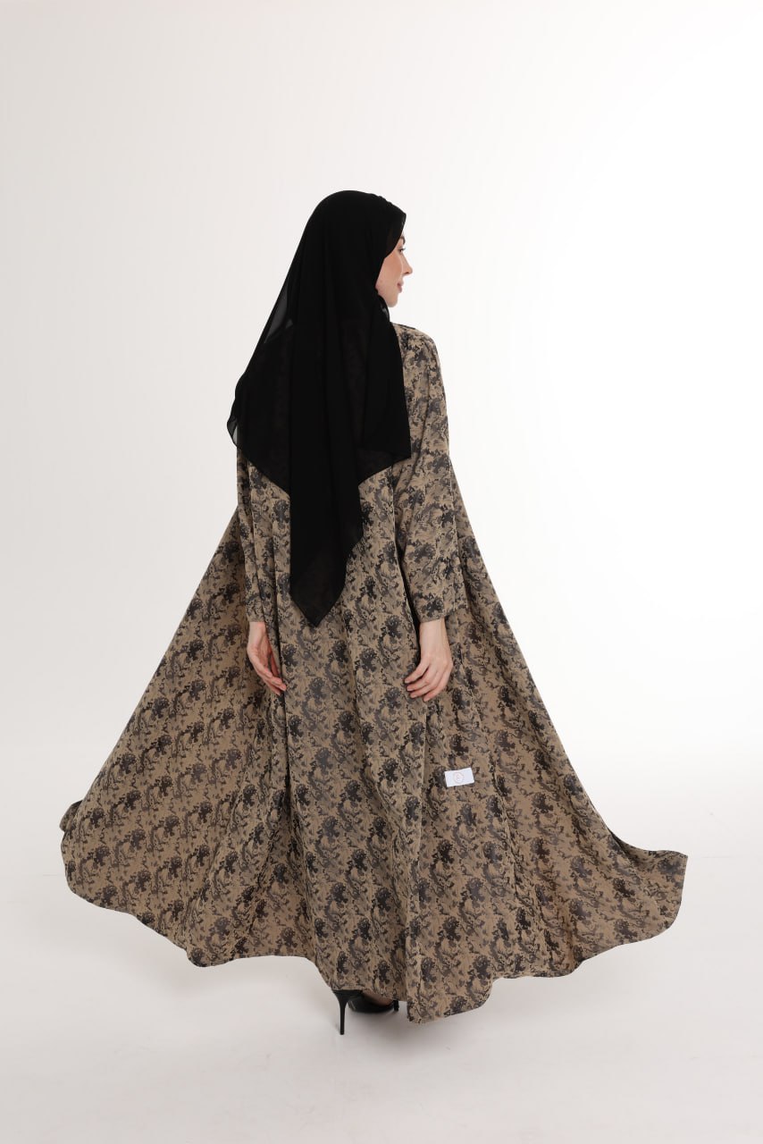 عباية جاكارد ربع كلوش