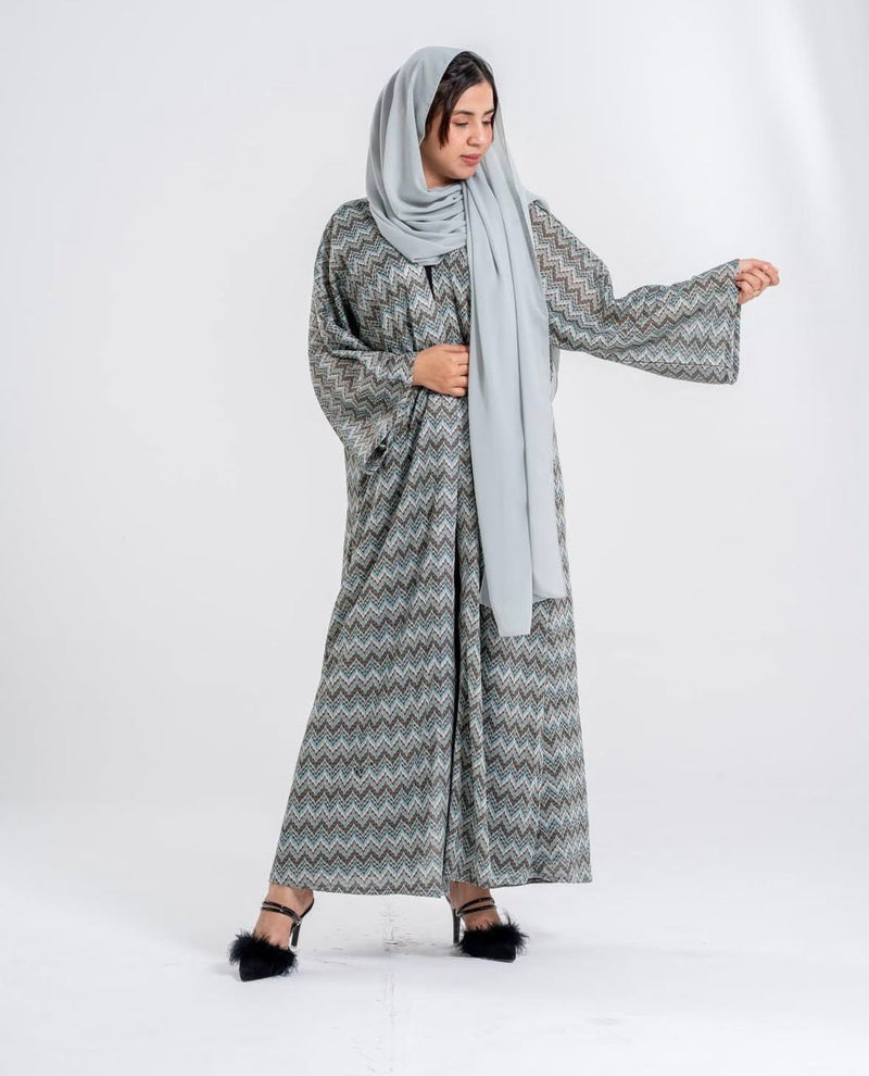 عباية ميسوني ثنائية اللون أبيض وأسود