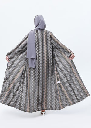 عباية ميسوني رمادي بزري فاخرة