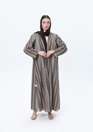 عباية ميسوني بني بزري أنيق