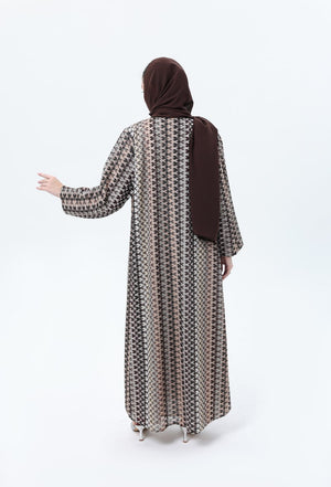 عباية ميسوني بني بزري أنيق