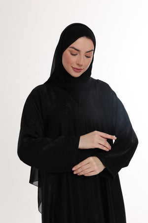 عباية هالي سوداء سادة