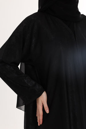 عباية هالي سوداء سادة