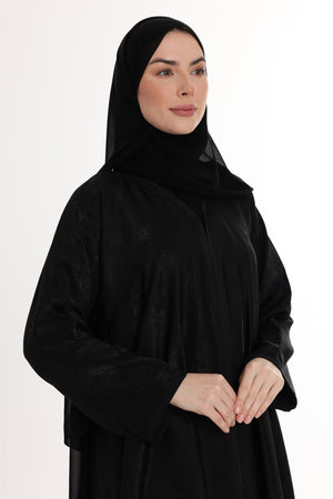 عباية هالي سوداء سادة
