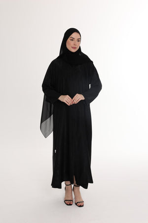 عباية هالي سوداء سادة