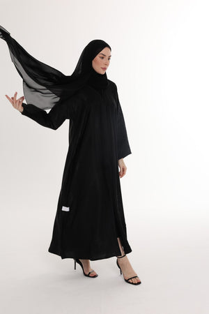 عباية هالي سوداء سادة