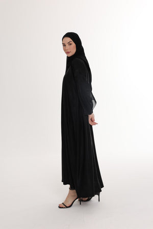 عباية هالي سوداء سادة