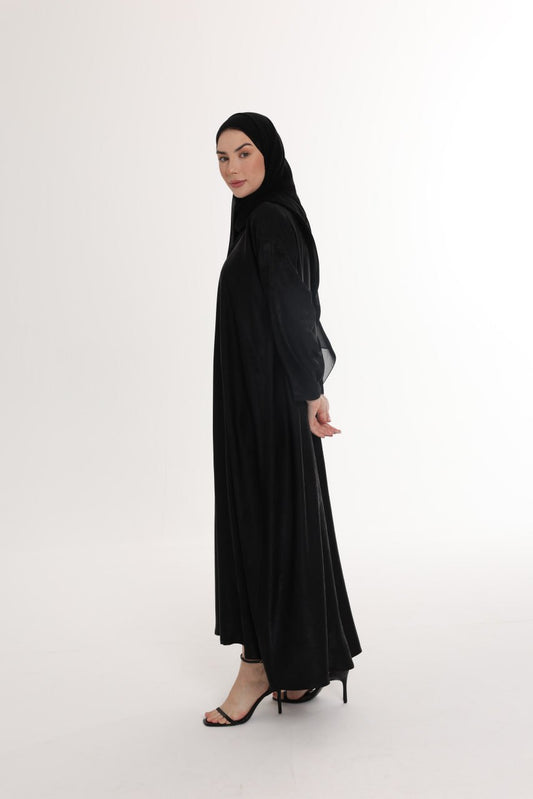 عباية هالي سوداء سادة