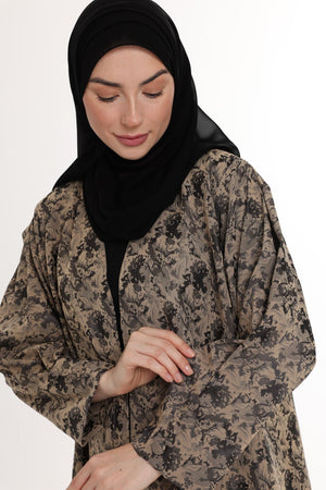 عباية جاكارد ربع كلوش