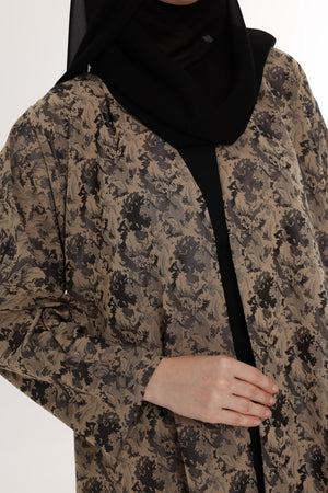 عباية جاكارد ربع كلوش