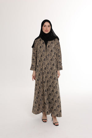 عباية جاكارد ربع كلوش