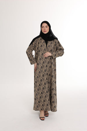 عباية جاكارد ربع كلوش