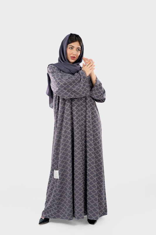 عباية كريب جاكار عصري سادة