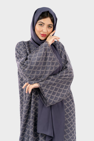 عباية كريب جاكار عصري سادة